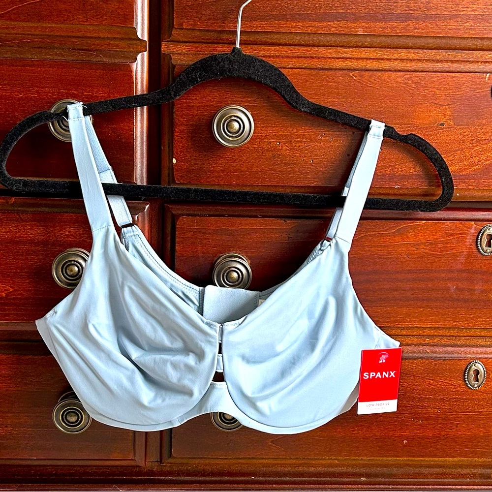 Spanx Low Profile Minimizer Bra, antique blue